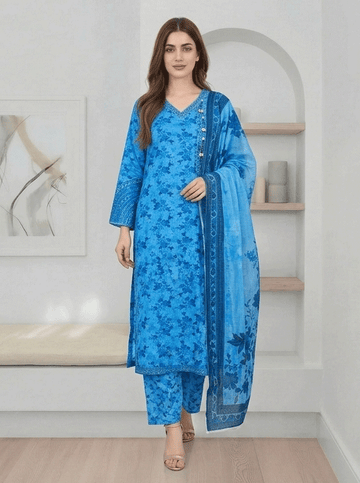 3 Piece Print Lawn