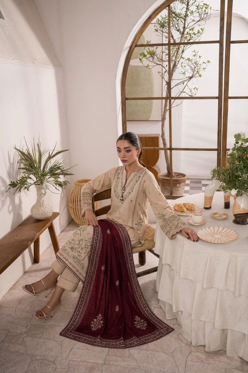 3 Piece Lawn Unstitched Suit