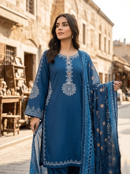 3 Piece Cotton Suit