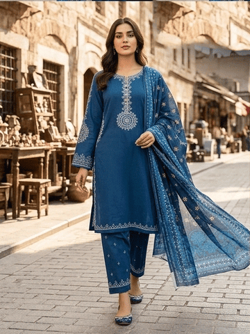 3 Piece Cotton Suit