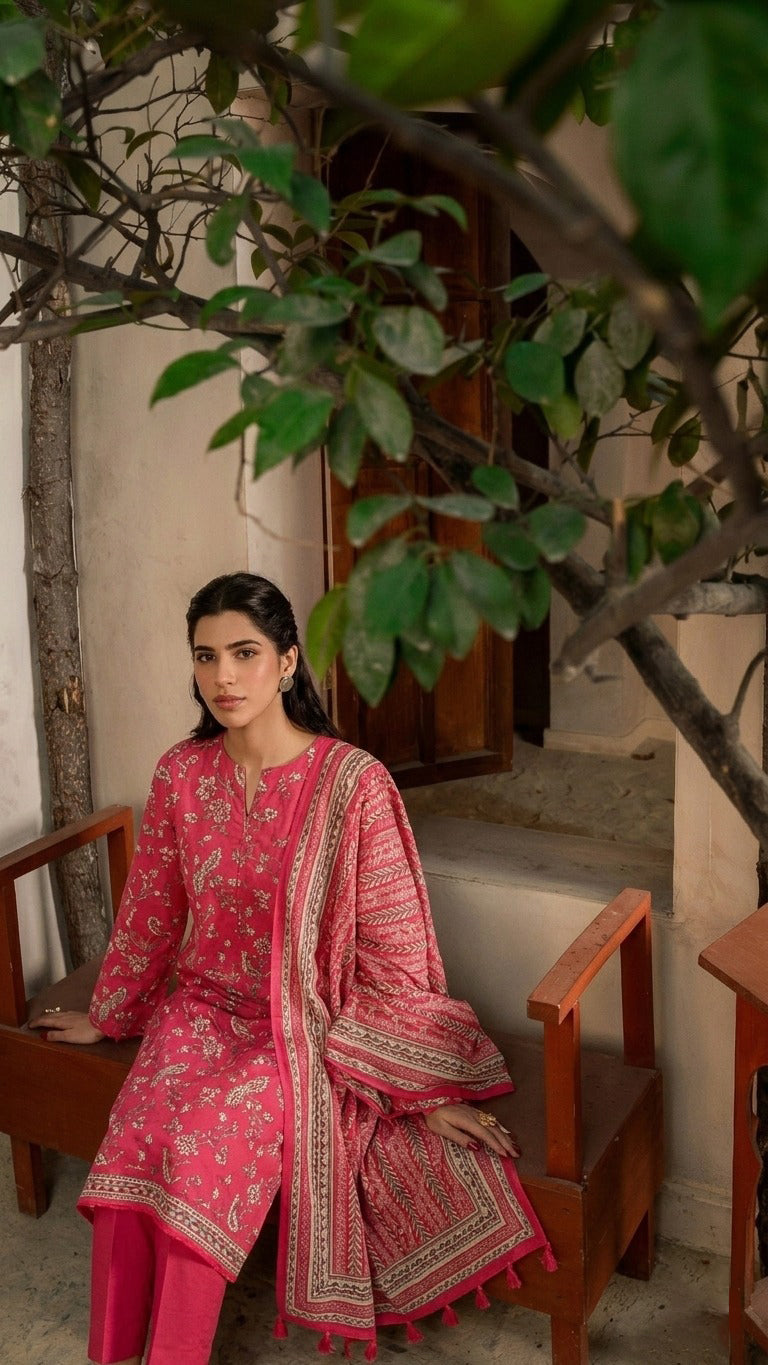 3 Piece Lawn Unstitched Suit
