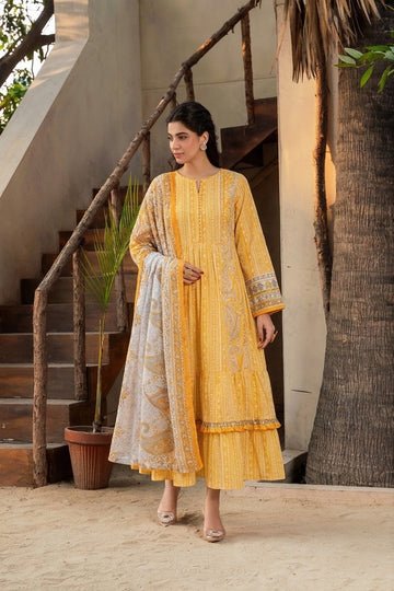 3 Piece Lawn Unstitched Suit