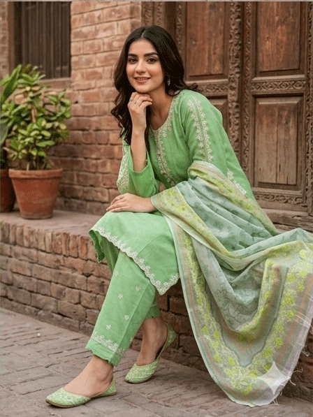 3 Piece Cotton Suit