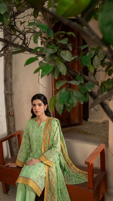 3 Piece Lawn Unstitched Suit