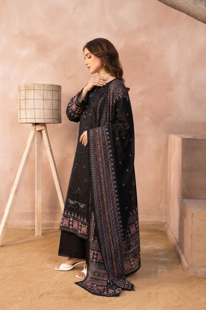 3 Piece Lawn Unstitched Suit