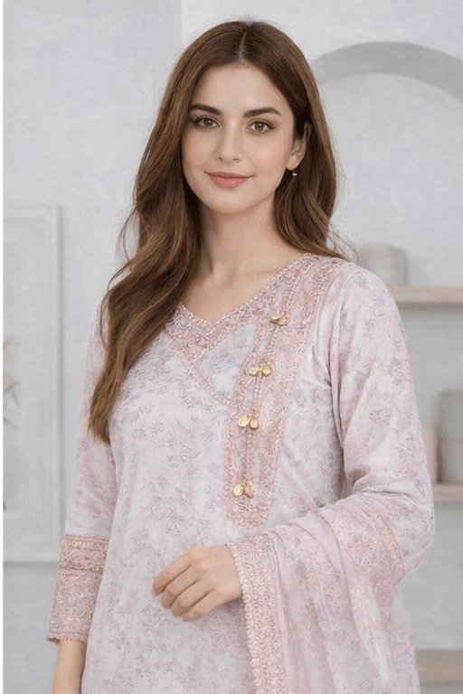 3 Piece Print Lawn Suit