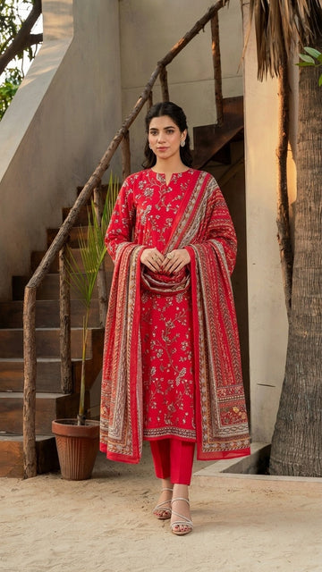 3 Piece Lawn Unstitched Suit