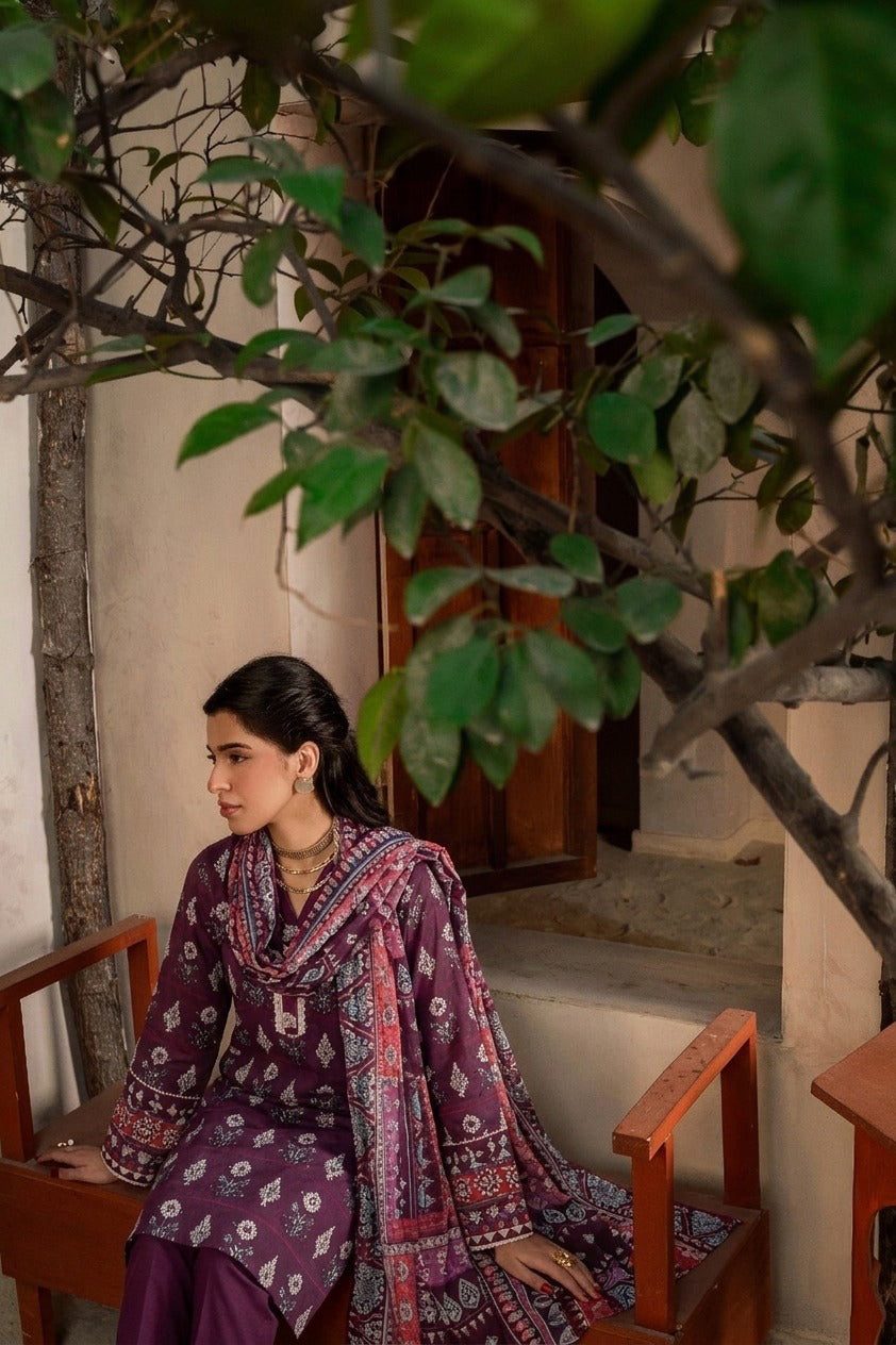 3 Piece Lawn Unstitched Suit
