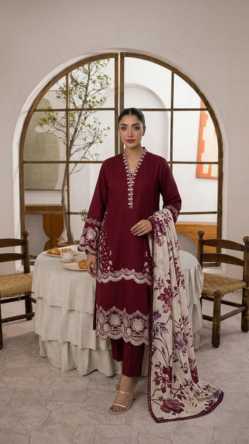 3 Piece Lawn Unstitched Suit