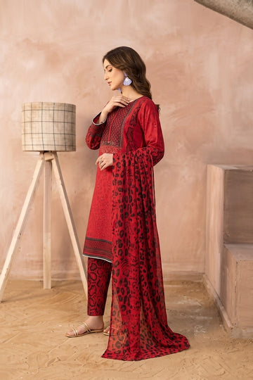 3 Piece Lawn Unstitched Suit