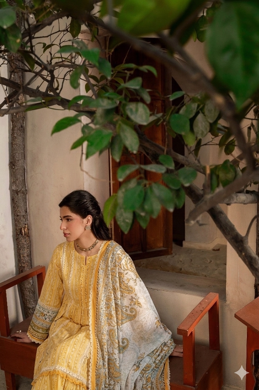 3 Piece Lawn Unstitched Suit